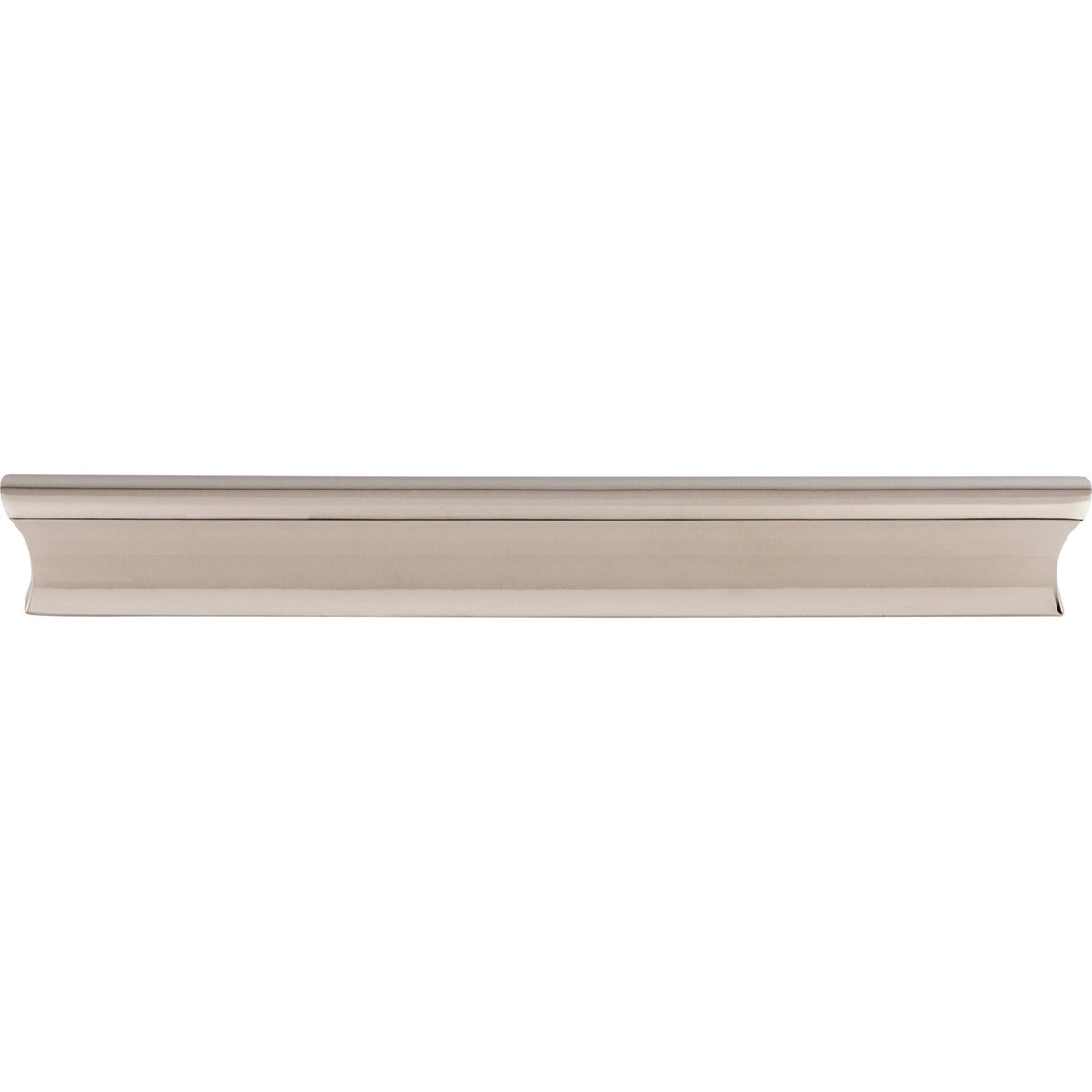Top Knobs TK555PN: 6" cc Glacier Euro Bar Cabinet Pull - Polished Nickel