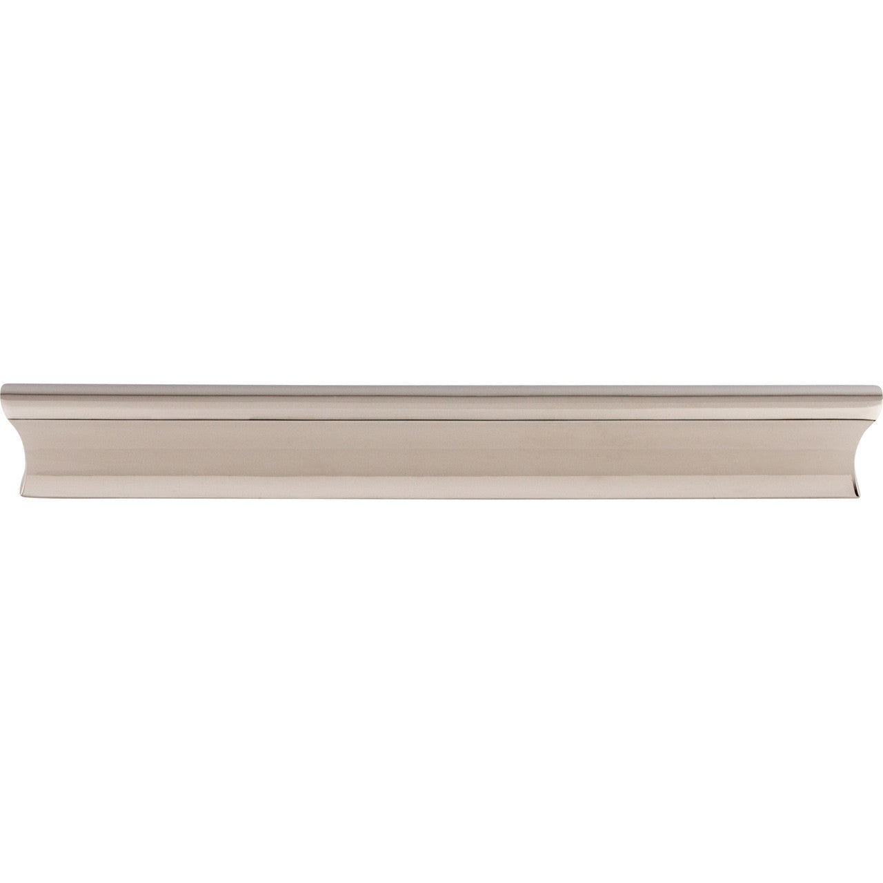 Top Knobs TK555PN: 6" cc Glacier Euro Bar Cabinet Pull - Polished Nickel