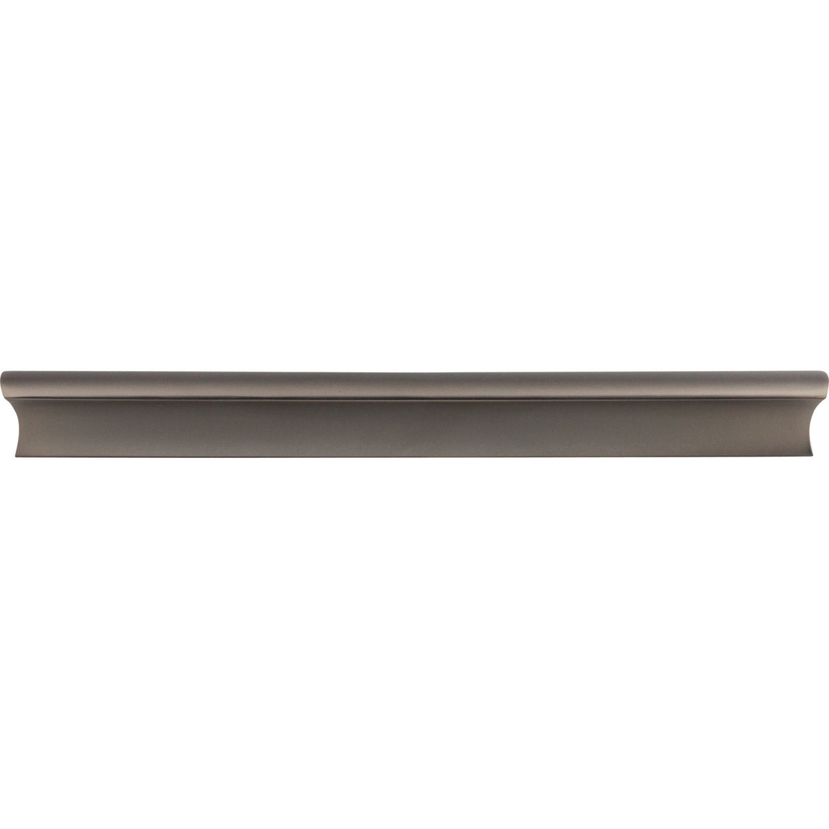 Top Knobs TK556AG: 8" cc Glacier Euro Bar Cabinet Pull - Ash Gray