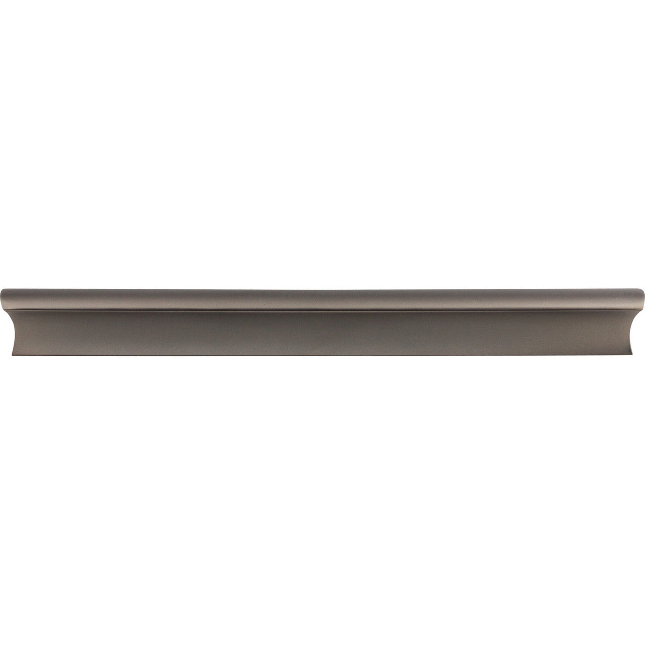 Top Knobs TK556AG: 8" cc Glacier Euro Bar Cabinet Pull - Ash Gray