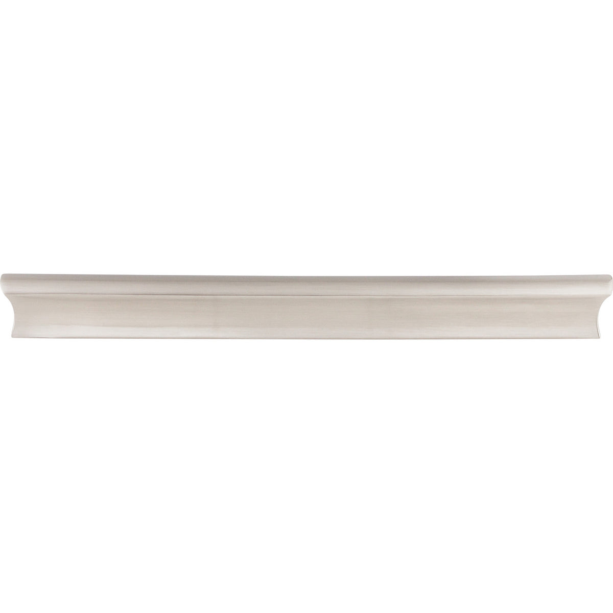 Top Knobs TK556BSN: 8" cc Glacier Euro Bar Cabinet Pull - Brushed Satin Nickel