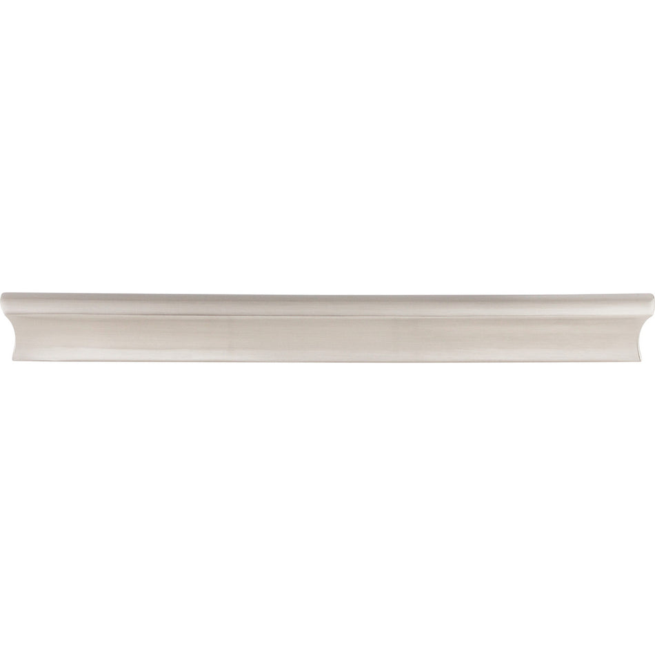 Top Knobs TK556BSN: 8" cc Glacier Euro Bar Cabinet Pull - Brushed Satin Nickel