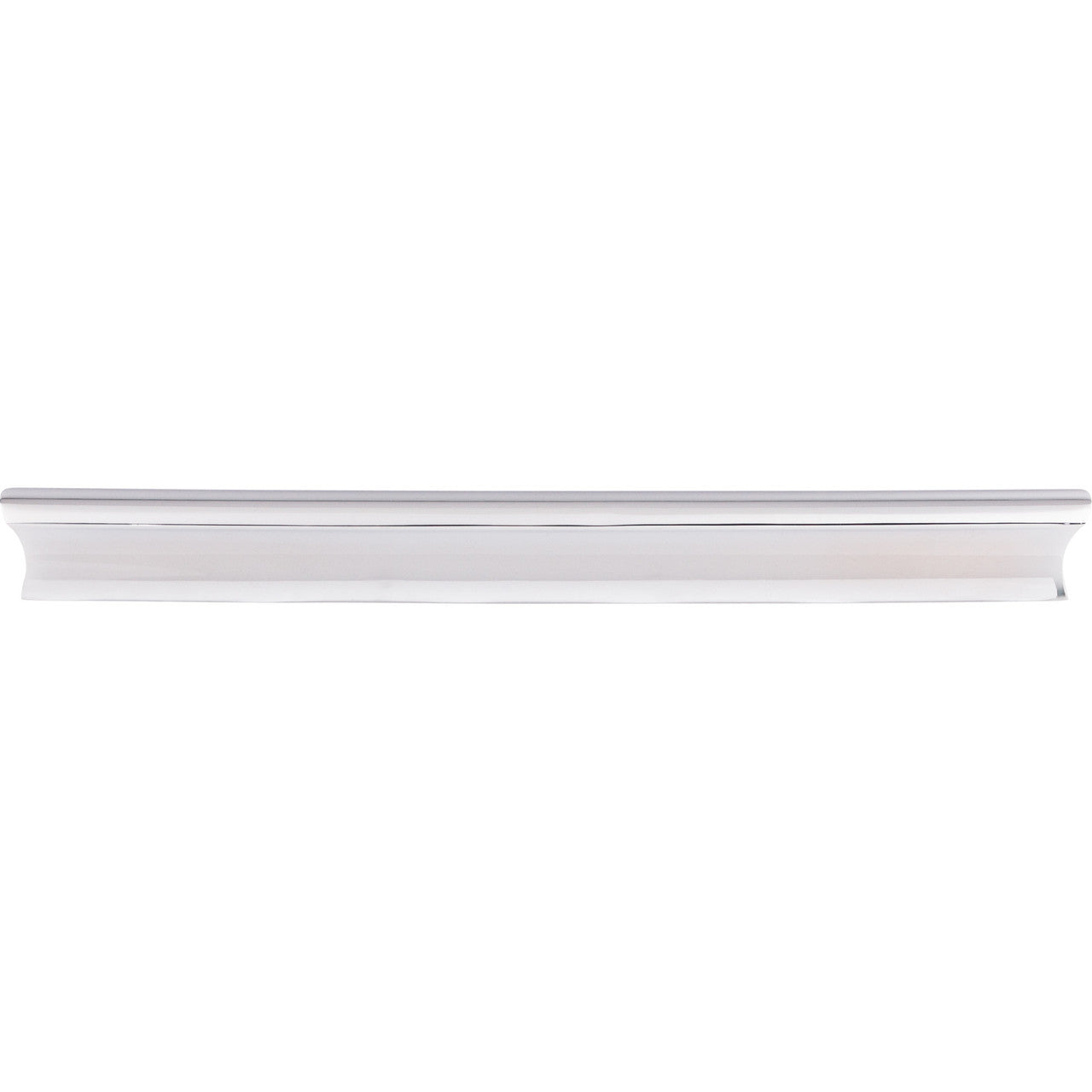 Top Knobs TK556PC: 8" cc Glacier Euro Bar Cabinet Pull - Polished Chrome