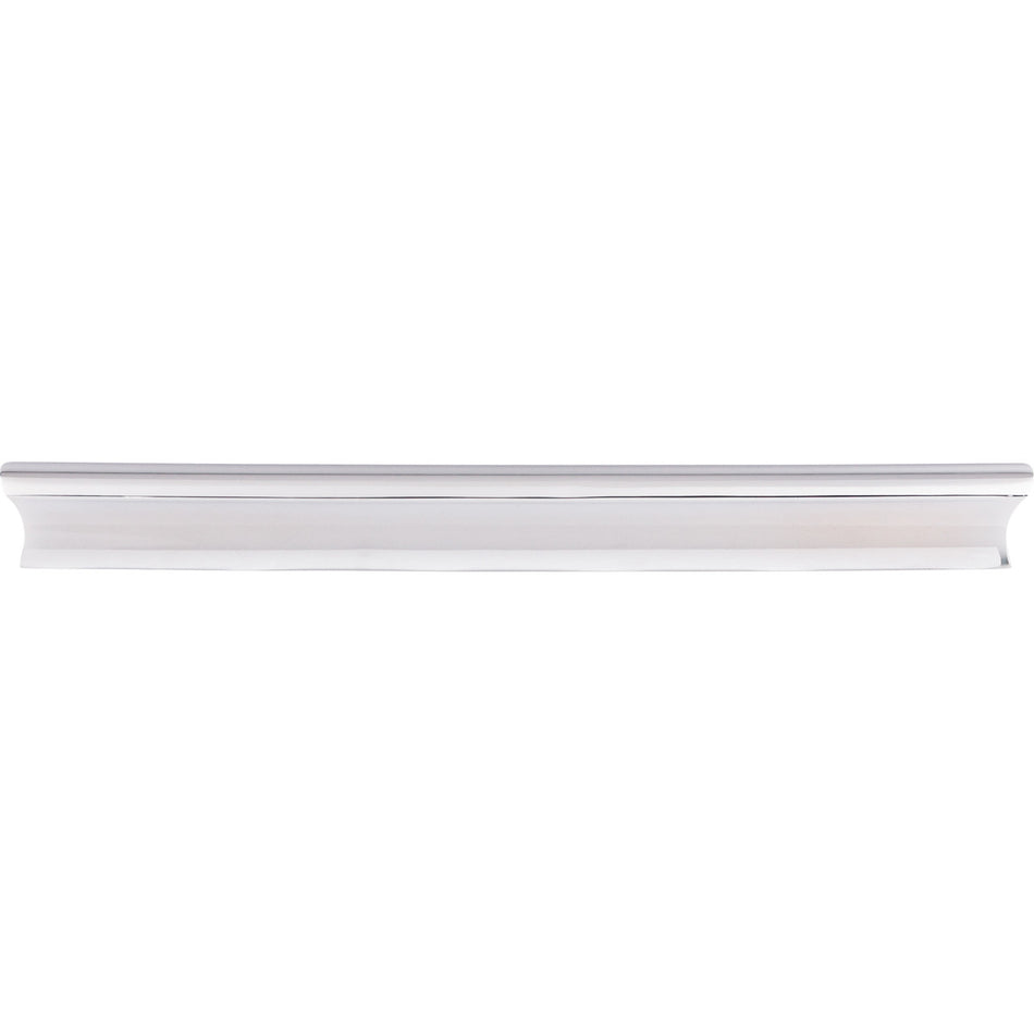 Top Knobs TK556PC: 8" cc Glacier Euro Bar Cabinet Pull - Polished Chrome