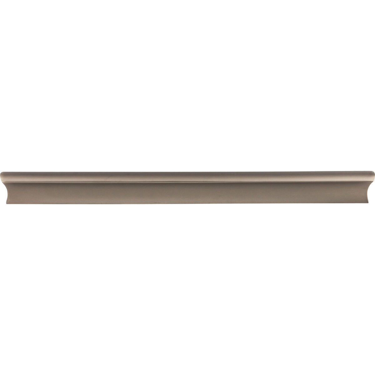 Top Knobs TK557AG: 9-15/16" cc Glacier Euro Bar Cabinet Pull - Ash Gray