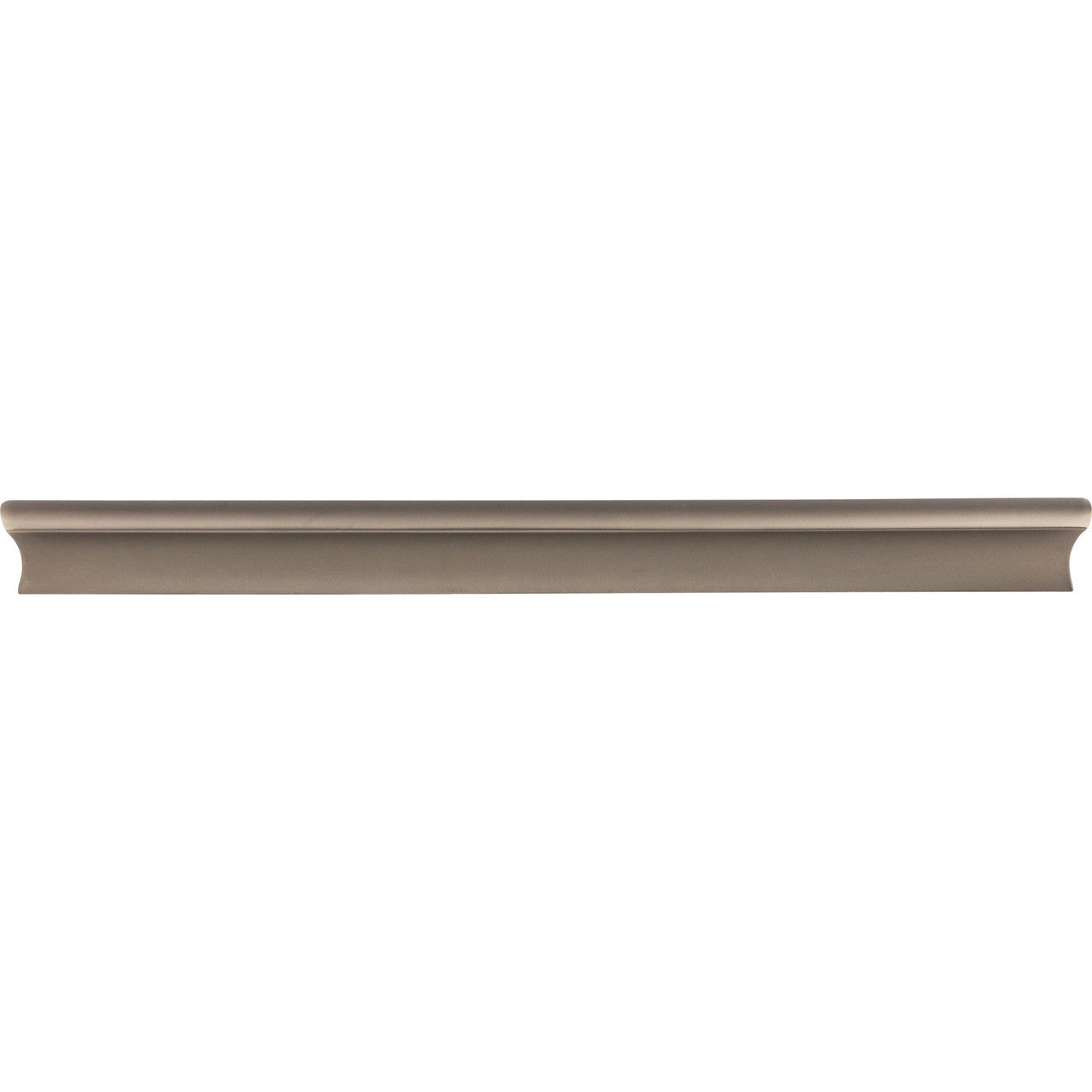 Top Knobs TK557AG: 9-15/16" cc Glacier Euro Bar Cabinet Pull - Ash Gray