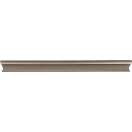 Top Knobs TK557AG: 9-15/16" cc Glacier Euro Bar Cabinet Pull - Ash Gray