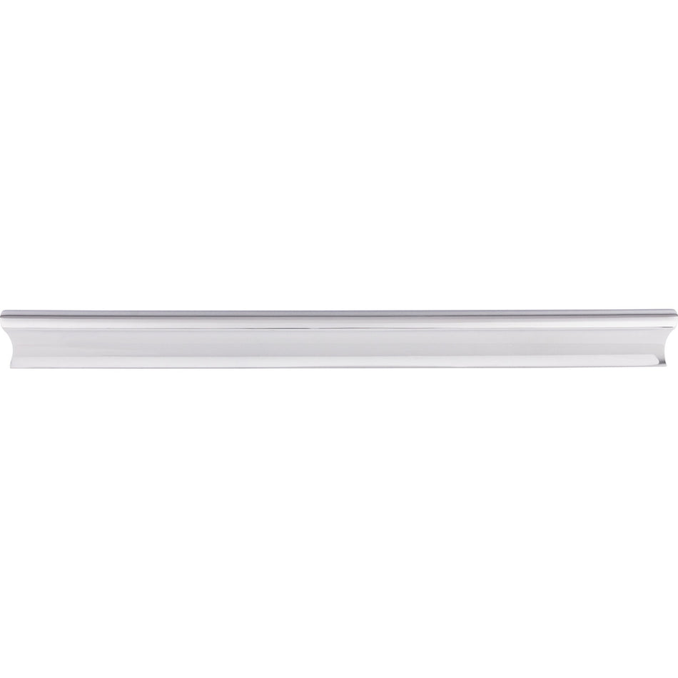 Top Knobs TK557PC: 9-15/16" cc Glacier Euro Bar Cabinet Pull - Polished Chrome