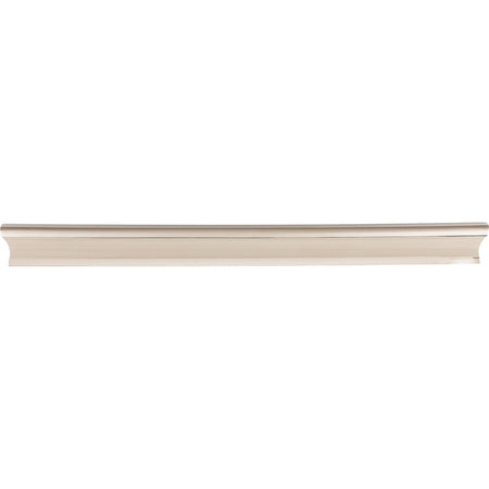 Top Knobs TK557PN: 9-15/16" cc Glacier Euro Bar Cabinet Pull - Polished Nickel