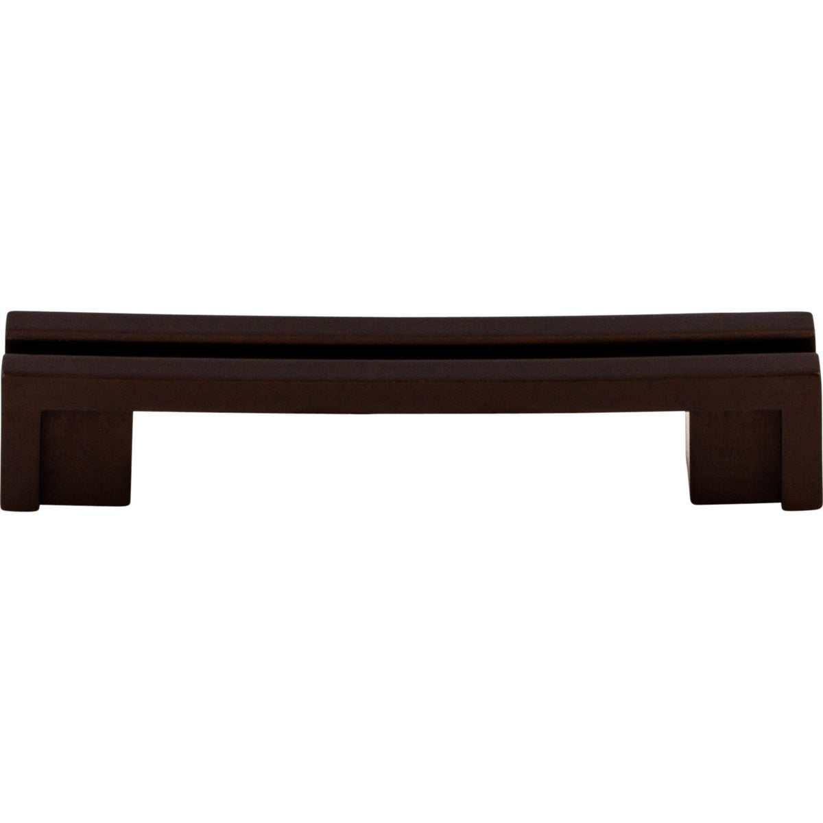 Top Knobs TK55ORB: 3-1/2" cc Sanctuary Flat Rail Bar Cabinet Pull - Oil Rubbed Bronze