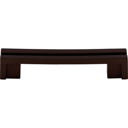 Top Knobs TK55ORB: 3-1/2" cc Sanctuary Flat Rail Bar Cabinet Pull - Oil Rubbed Bronze