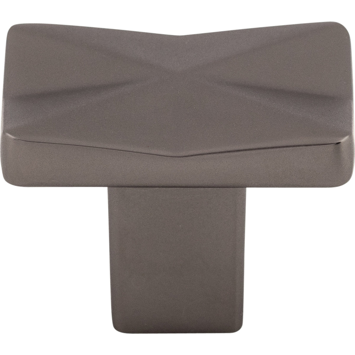 Top Knobs TK560AG: 1-1/4" Quilted Square Cabinet Knob - Ash Gray