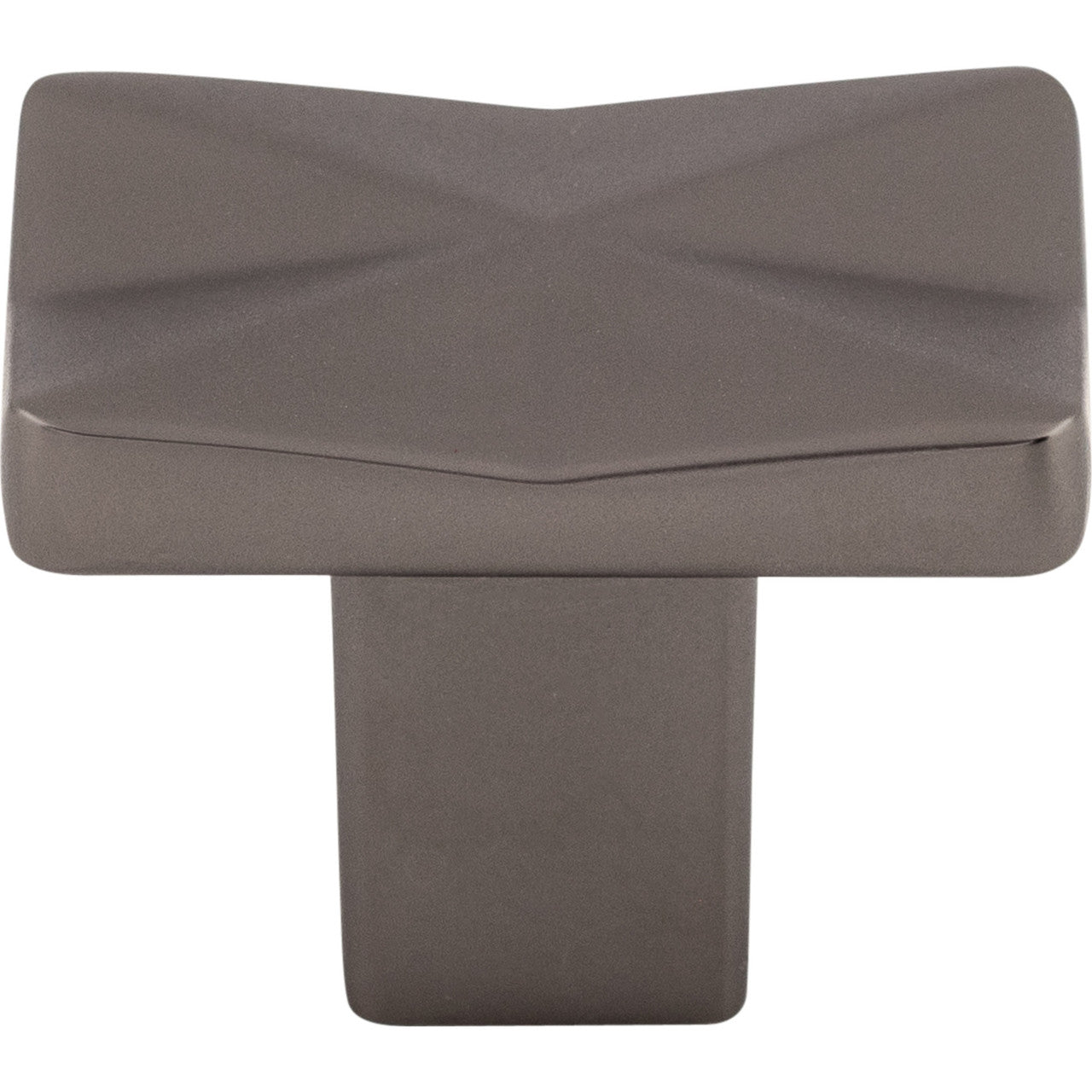 Top Knobs TK560AG: 1-1/4" Quilted Square Cabinet Knob - Ash Gray