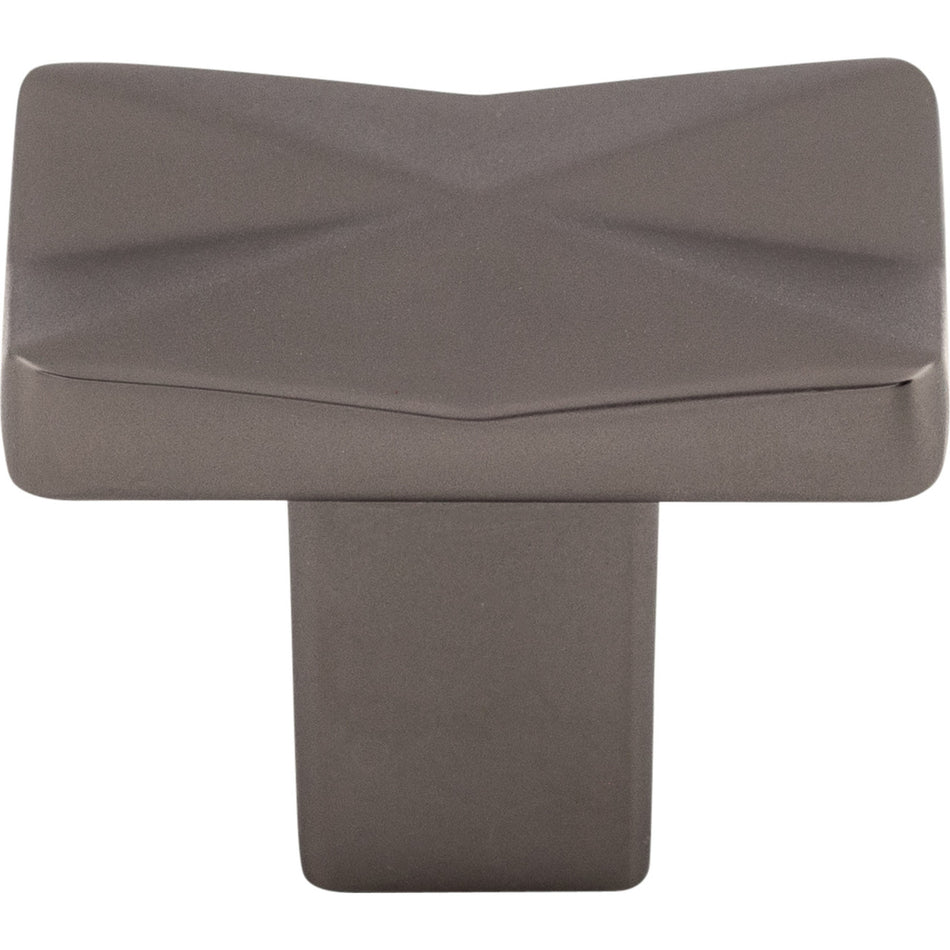 Top Knobs TK560AG: 1-1/4" Quilted Square Cabinet Knob - Ash Gray