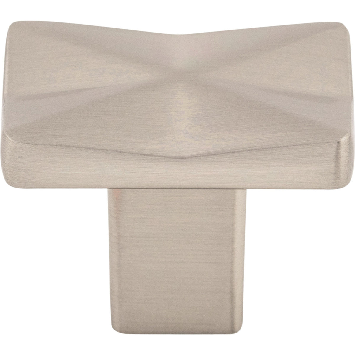 Top Knobs TK560BSN: 1-1/4" Quilted Square Cabinet Knob - Brushed Satin Nickel