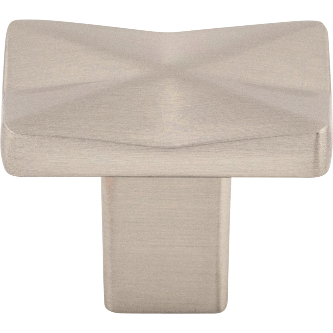 Top Knobs TK560BSN: 1-1/4" Quilted Square Cabinet Knob - Brushed Satin Nickel