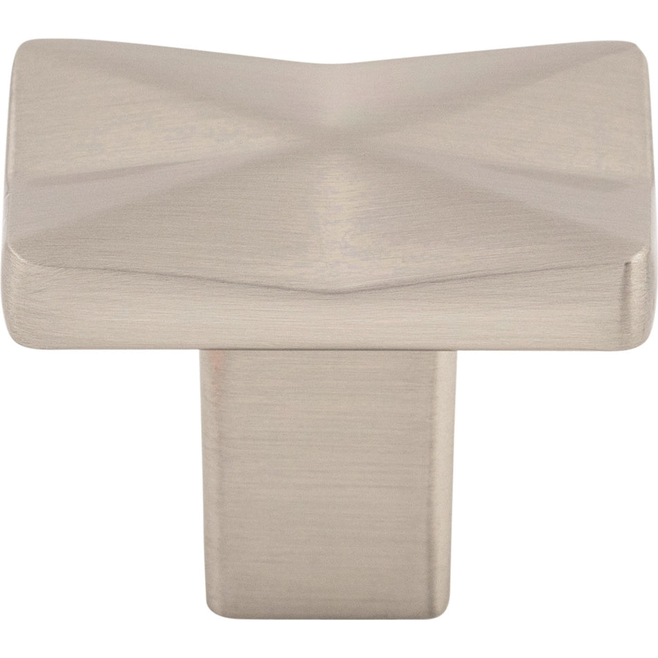 Top Knobs TK560BSN: 1-1/4" Quilted Square Cabinet Knob - Brushed Satin Nickel