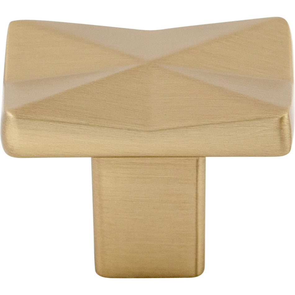 Top Knobs TK560HB: 1-1/4" Quilted Square Cabinet Knob - Honey Bronze