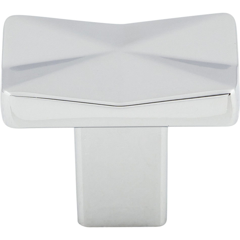 Top Knobs TK560PC: 1-1/4" Quilted Square Cabinet Knob - Polished Chrome