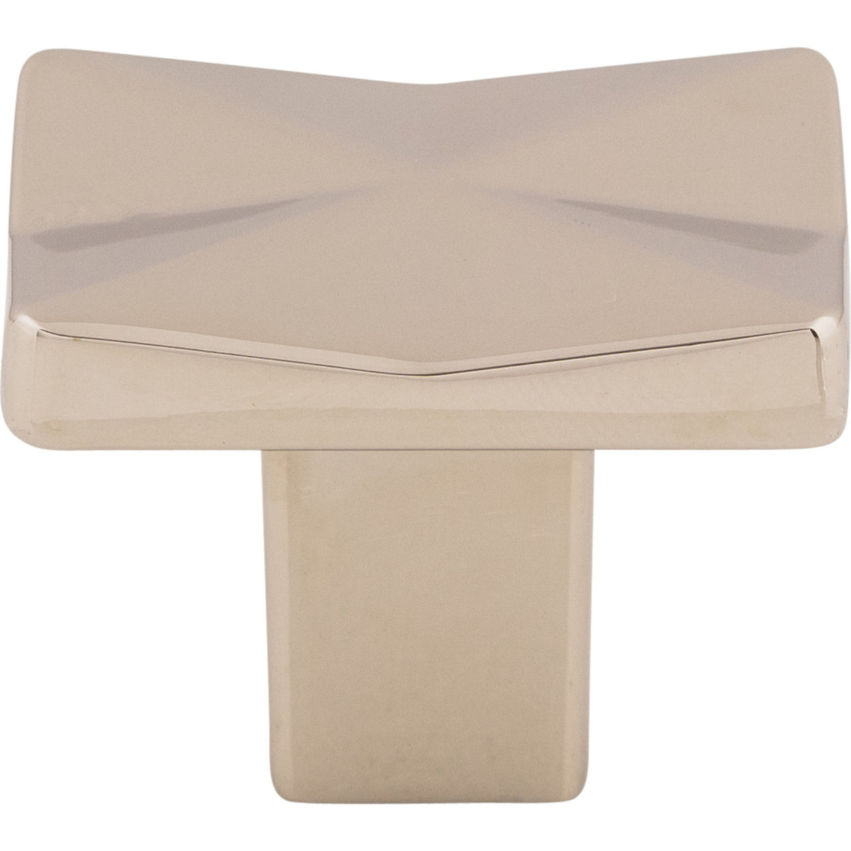 Top Knobs TK560PN: 1-1/4" Quilted Square Cabinet Knob - Polished Nickel