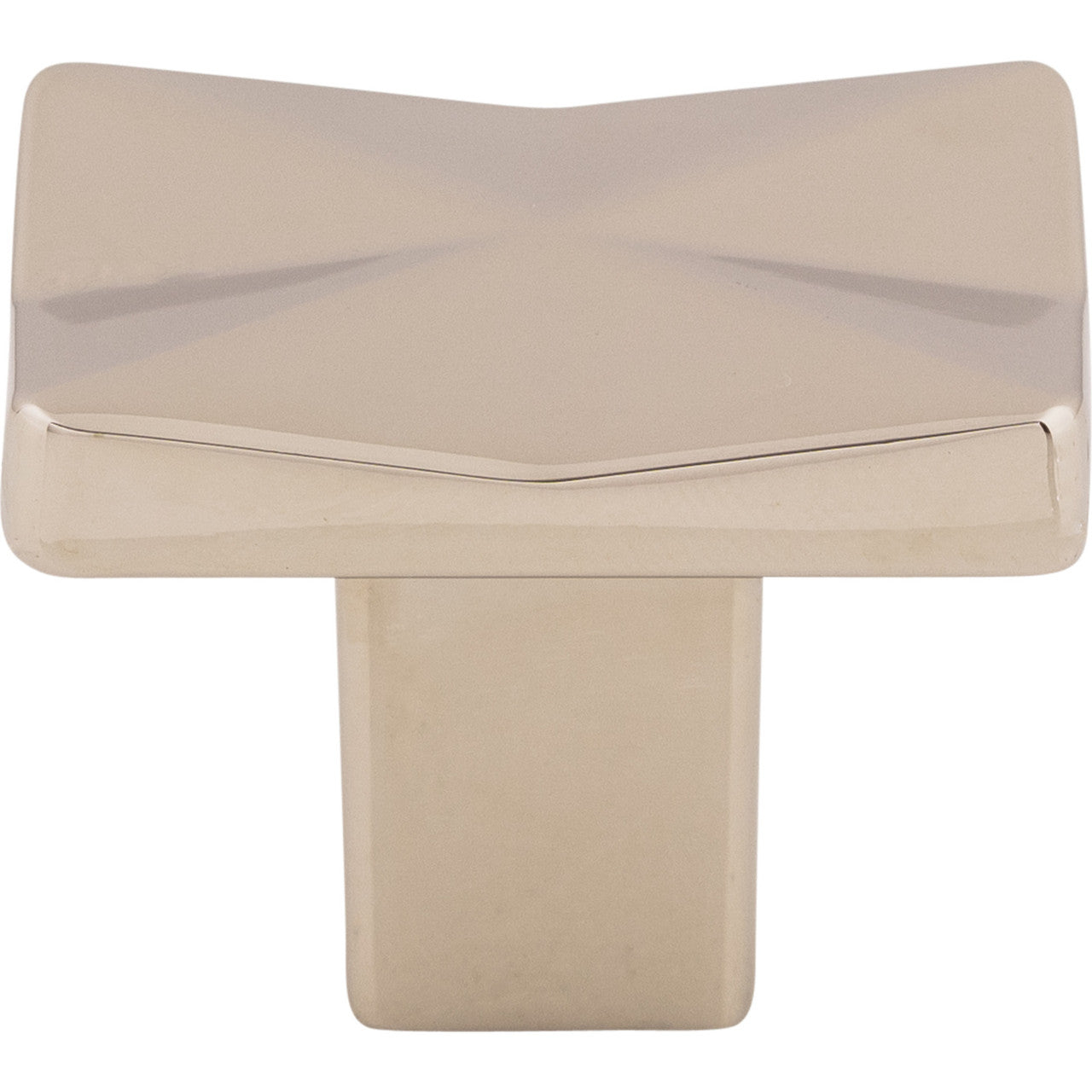 Top Knobs TK560PN: 1-1/4" Quilted Square Cabinet Knob - Polished Nickel
