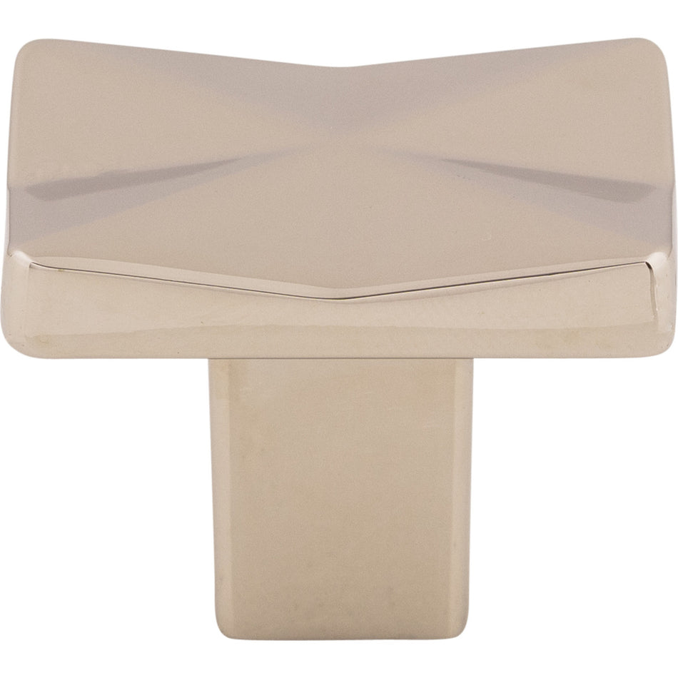 Top Knobs TK560PN: 1-1/4" Quilted Square Cabinet Knob - Polished Nickel