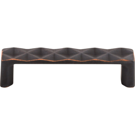 Top Knobs TK561UM: 3-3/4" cc Quilted Flat Bar Cabinet Pull - Umbrio