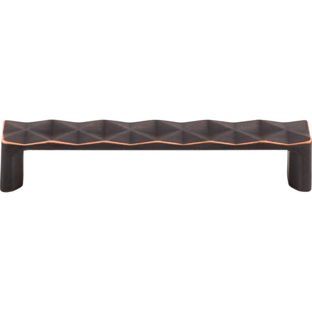 Top Knobs TK562UM: 5-1/16" cc Quilted Flat Bar Cabinet Pull - Umbrio