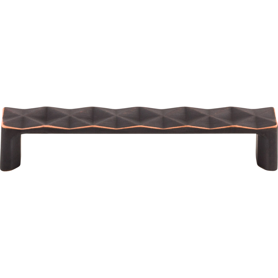 Top Knobs TK562UM: 5-1/16" cc Quilted Flat Bar Cabinet Pull - Umbrio