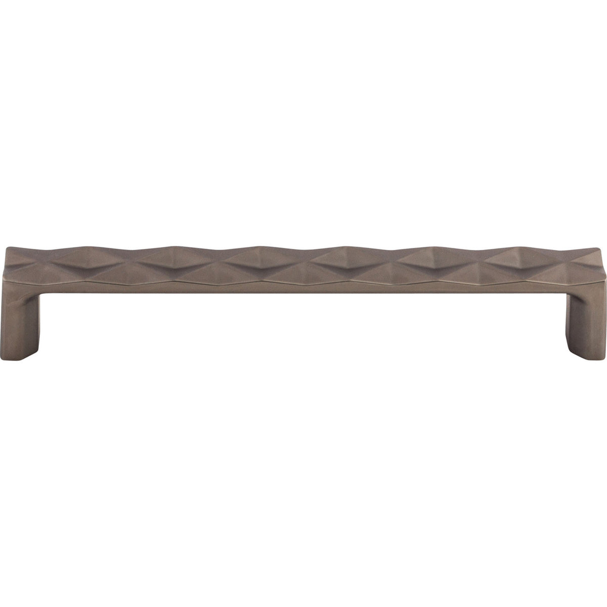 Top Knobs TK563AG: 6-5/16" cc Quilted Flat Bar Cabinet Pull - Ash Gray