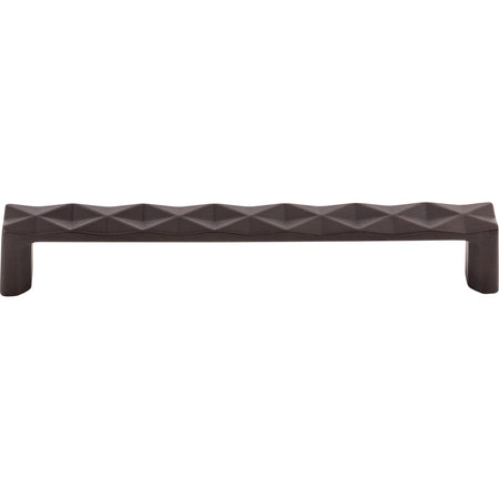 Top Knobs TK563SAB: 6-5/16" cc Quilted Flat Bar Cabinet Pull - Sable