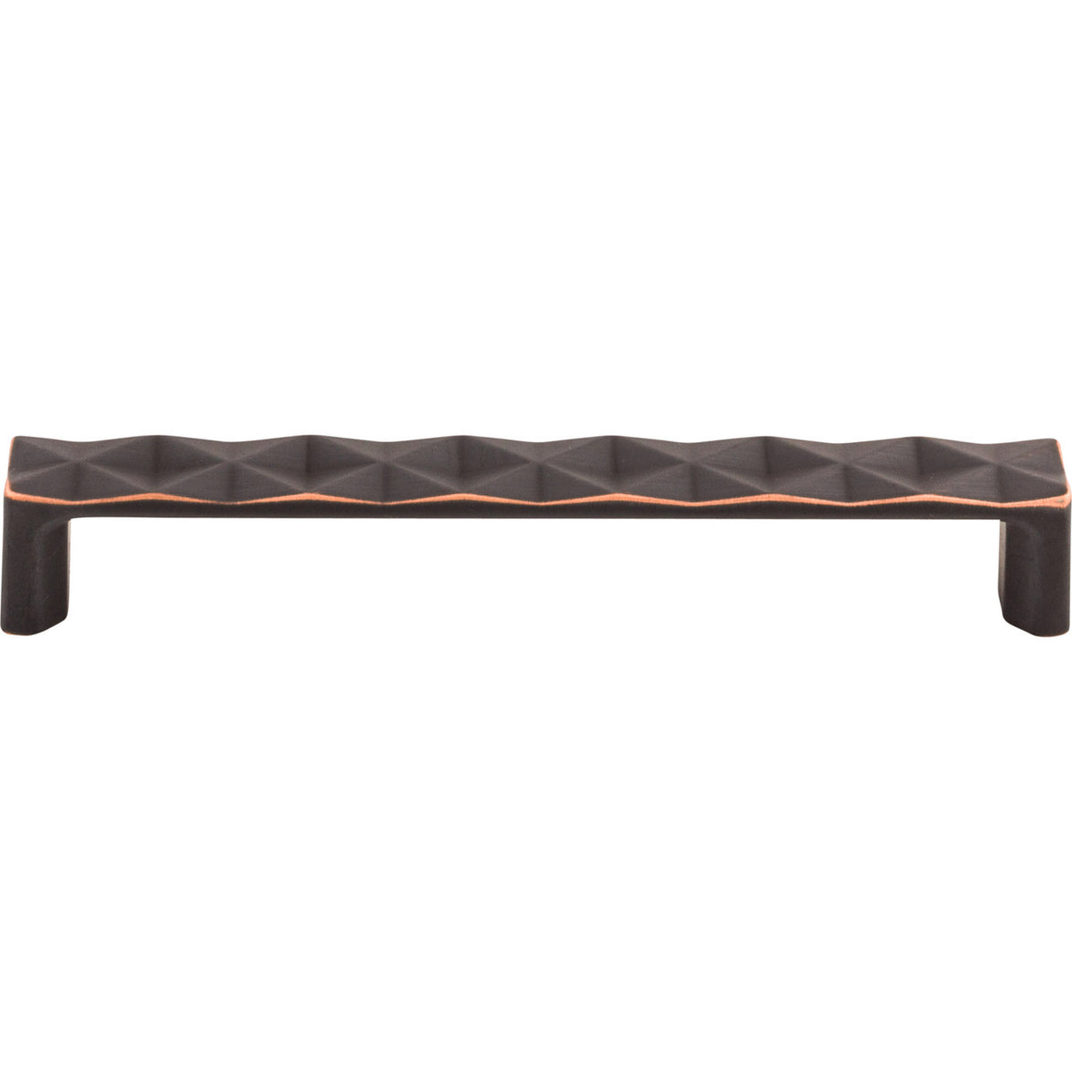 Top Knobs TK563UM: 6-5/16" cc Quilted Flat Bar Cabinet Pull - Umbrio