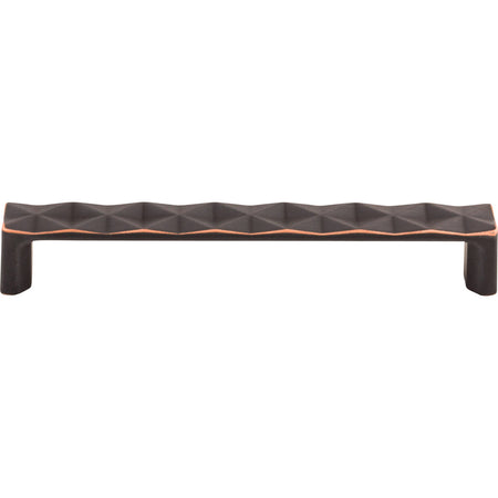 Top Knobs TK563UM: 6-5/16" cc Quilted Flat Bar Cabinet Pull - Umbrio