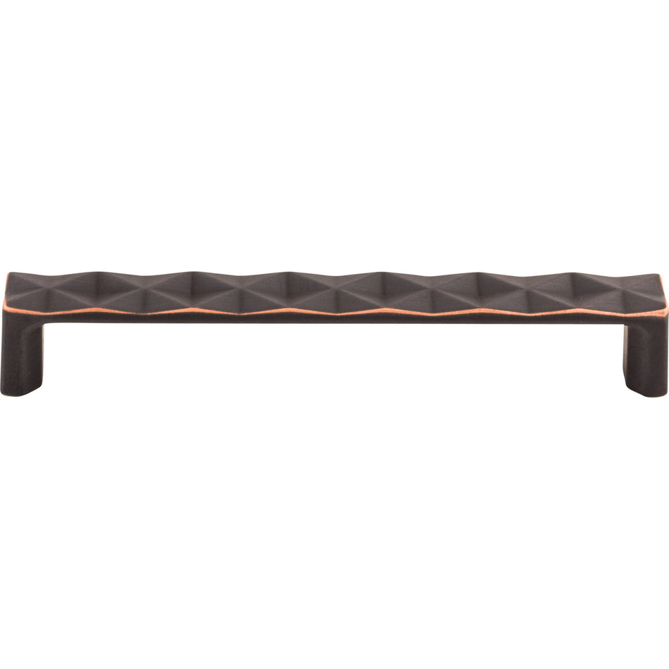 Top Knobs TK563UM: 6-5/16" cc Quilted Flat Bar Cabinet Pull - Umbrio