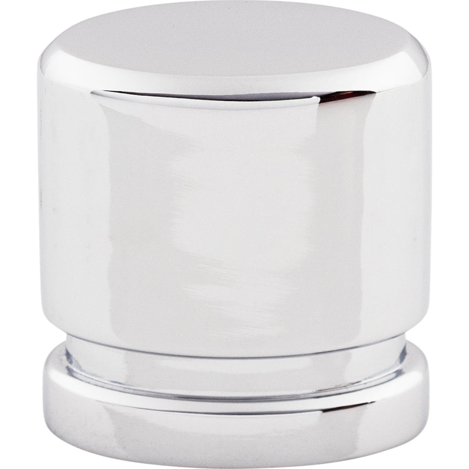 Top Knobs TK57PC: 1" Sanctuary Oval Cabinet Knob - Polished Chrome