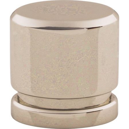 Top Knobs TK57PN: 1" Sanctuary Oval Cabinet Knob - Polished Nickel