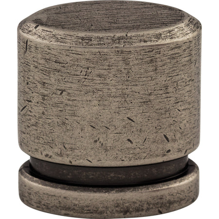 Top Knobs TK57PTA: 1" Sanctuary Oval Cabinet Knob - Pewter Antique