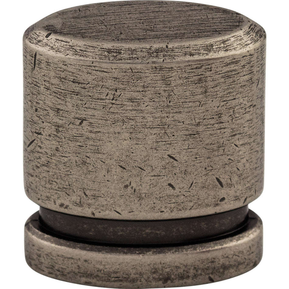 Top Knobs TK57PTA: 1" Sanctuary Oval Cabinet Knob - Pewter Antique