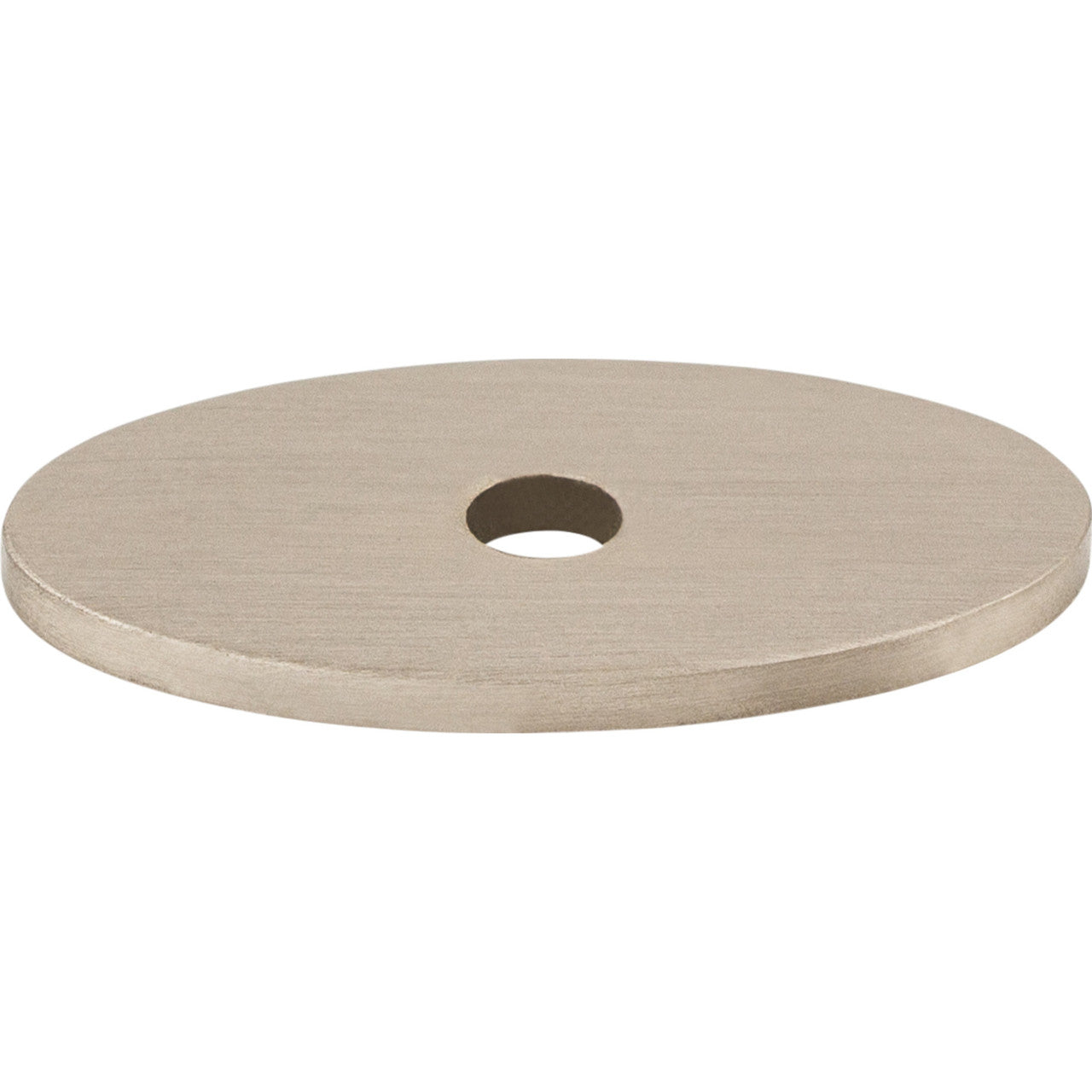 Top Knobs TK58BSN: Sanctuary Oval Backplate - Brushed Satin Nickel