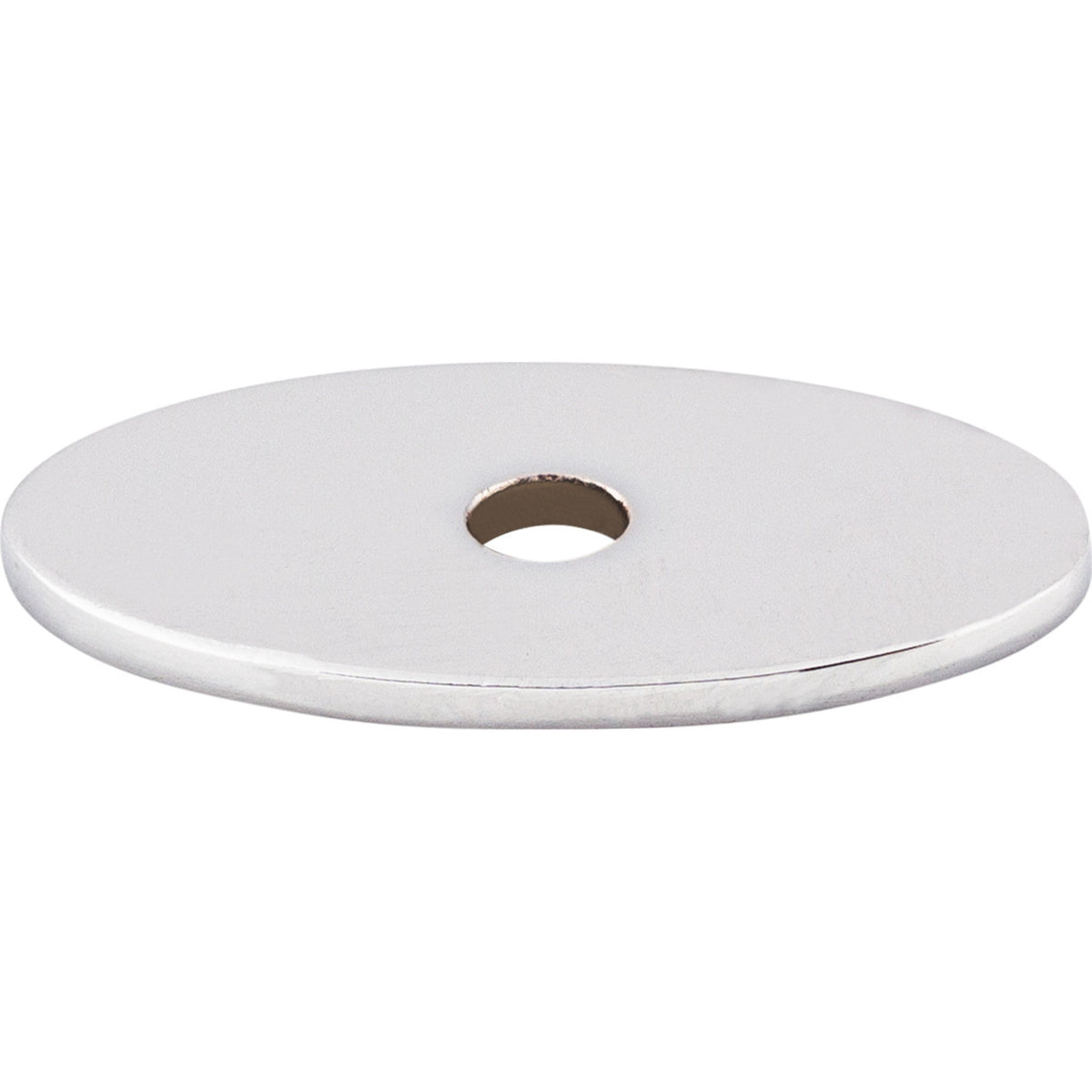 Top Knobs TK58PC: Sanctuary Oval Backplate - Polished Chrome