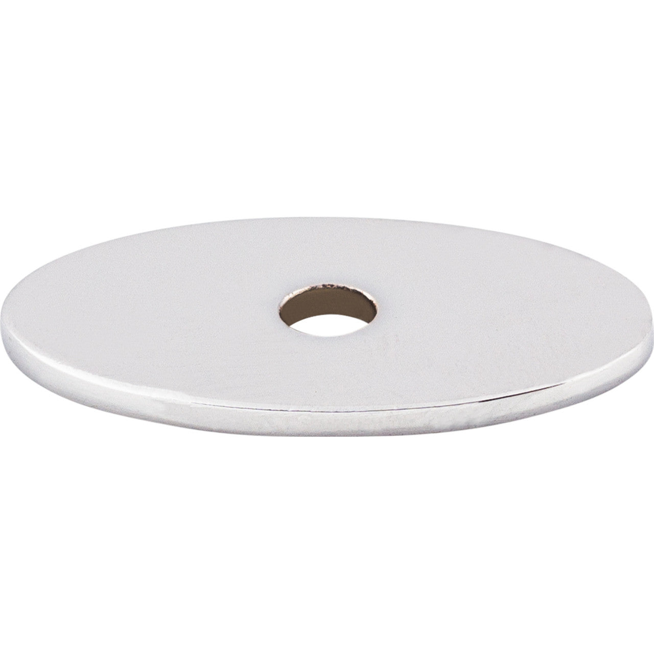 Top Knobs TK58PC: Sanctuary Oval Backplate - Polished Chrome