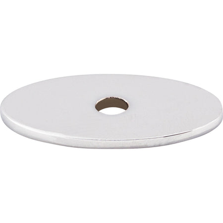 Top Knobs TK58PC: Sanctuary Oval Backplate - Polished Chrome