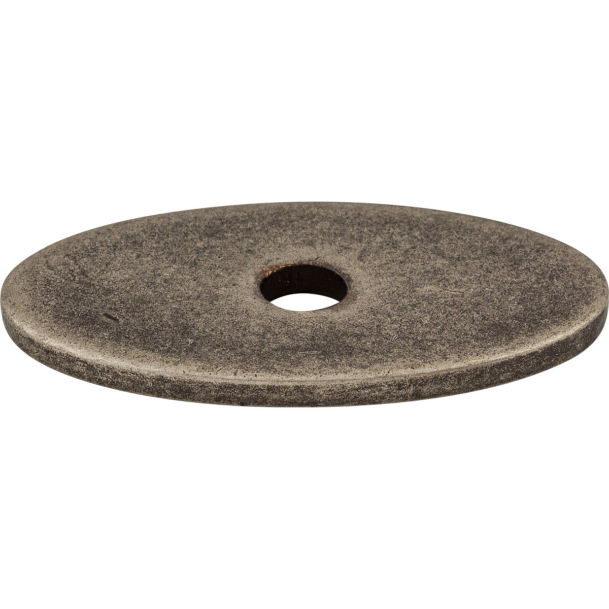 Top Knobs TK58PTA: Sanctuary Oval Backplate - Pewter Antique