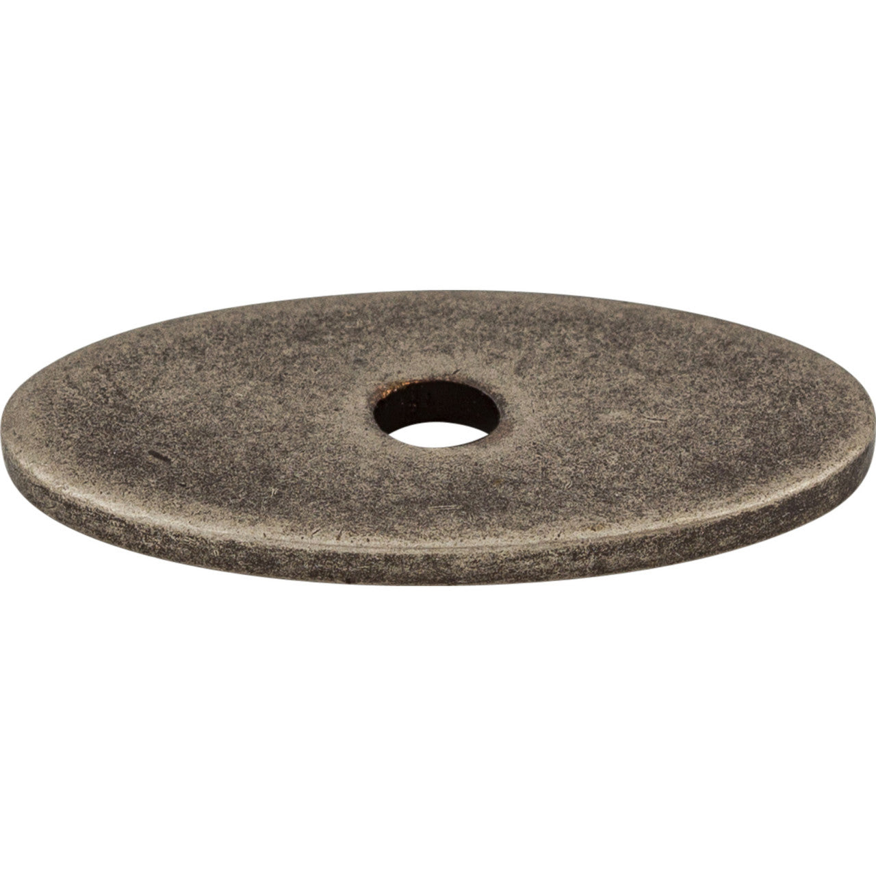 Top Knobs TK58PTA: Sanctuary Oval Backplate - Pewter Antique
