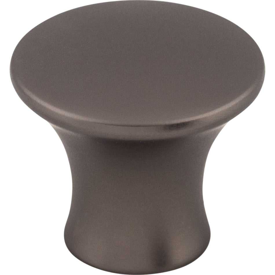Top Knobs TK591AG: 1-1/8" Oculus Round Cabinet Knob - Ash Gray
