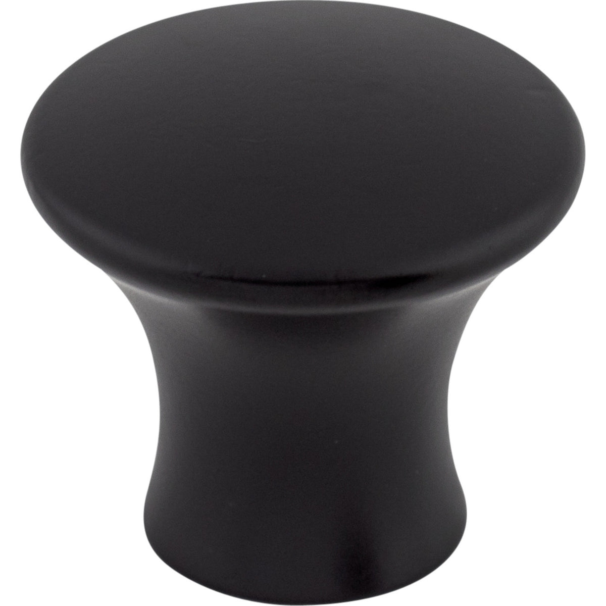 Top Knobs TK591BLK: 1-1/8" Oculus Round Cabinet Knob - Flat Black