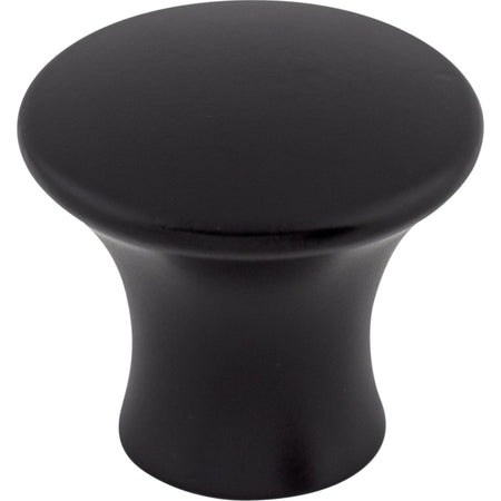 Top Knobs TK591BLK: 1-1/8" Oculus Round Cabinet Knob - Flat Black