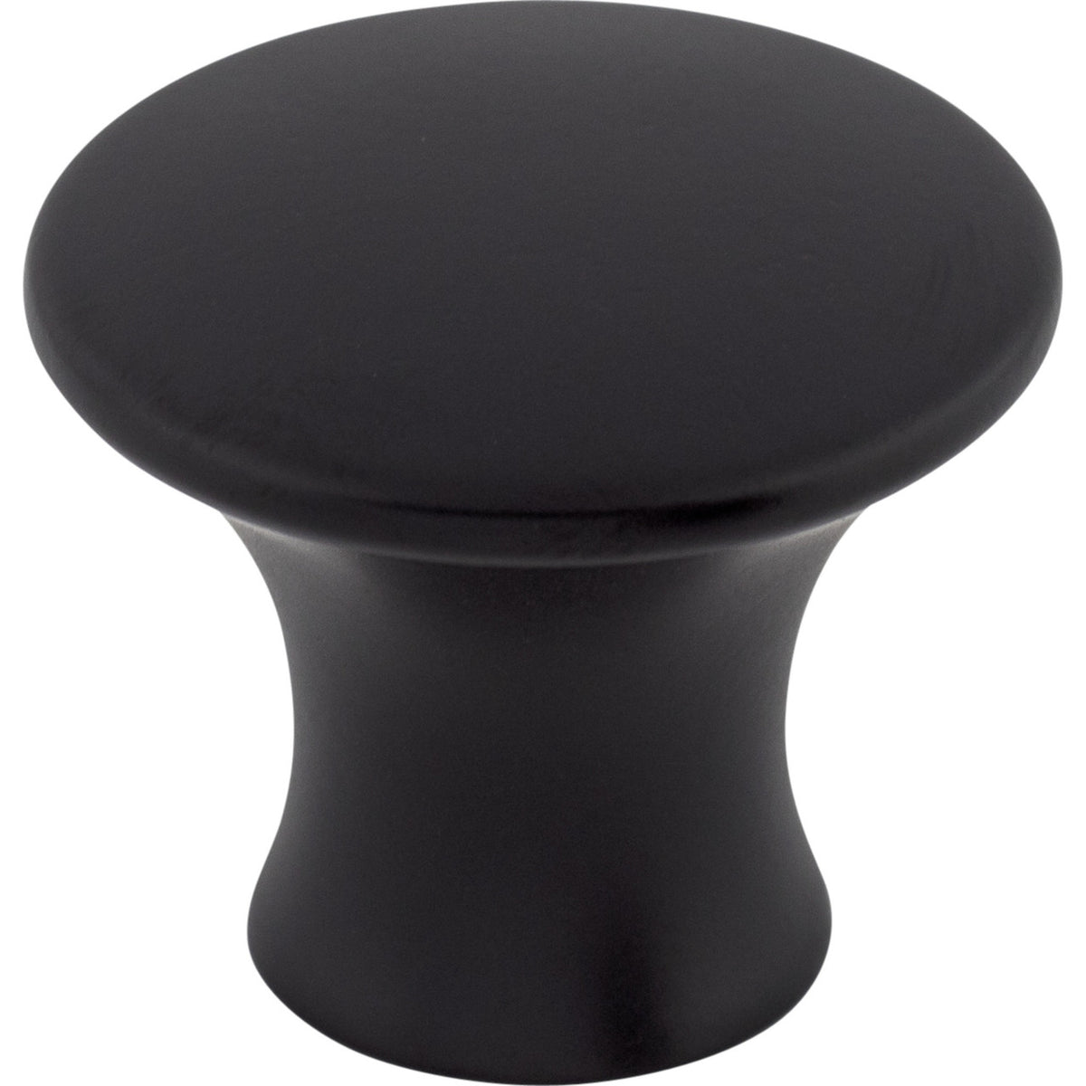 Top Knobs TK592BLK: 1-5/16" Oculus Round Cabinet Knob - Flat Black
