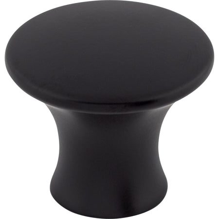 Top Knobs TK592BLK: 1-5/16" Oculus Round Cabinet Knob - Flat Black