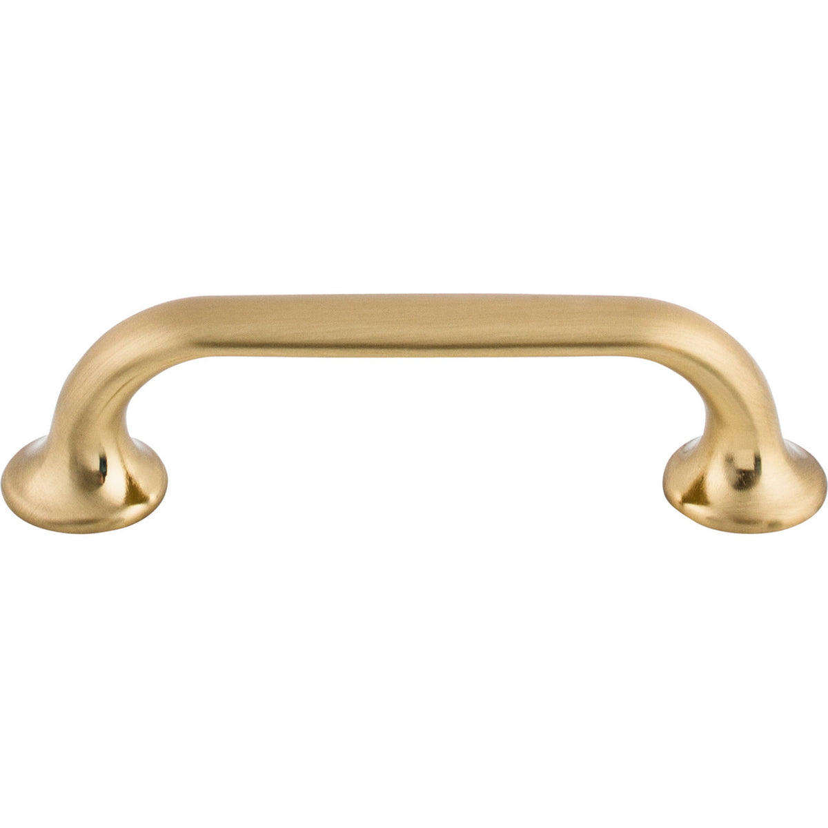 Top Knobs TK593HB: 3-3/4" cc Oculus D-Handle Cabinet Pull - Honey Bronze